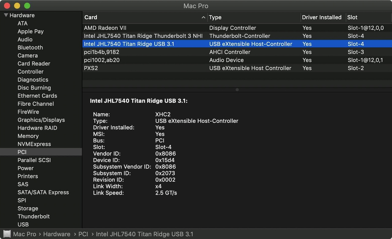 system-report-pci-slot-4-thunderbolt-detected